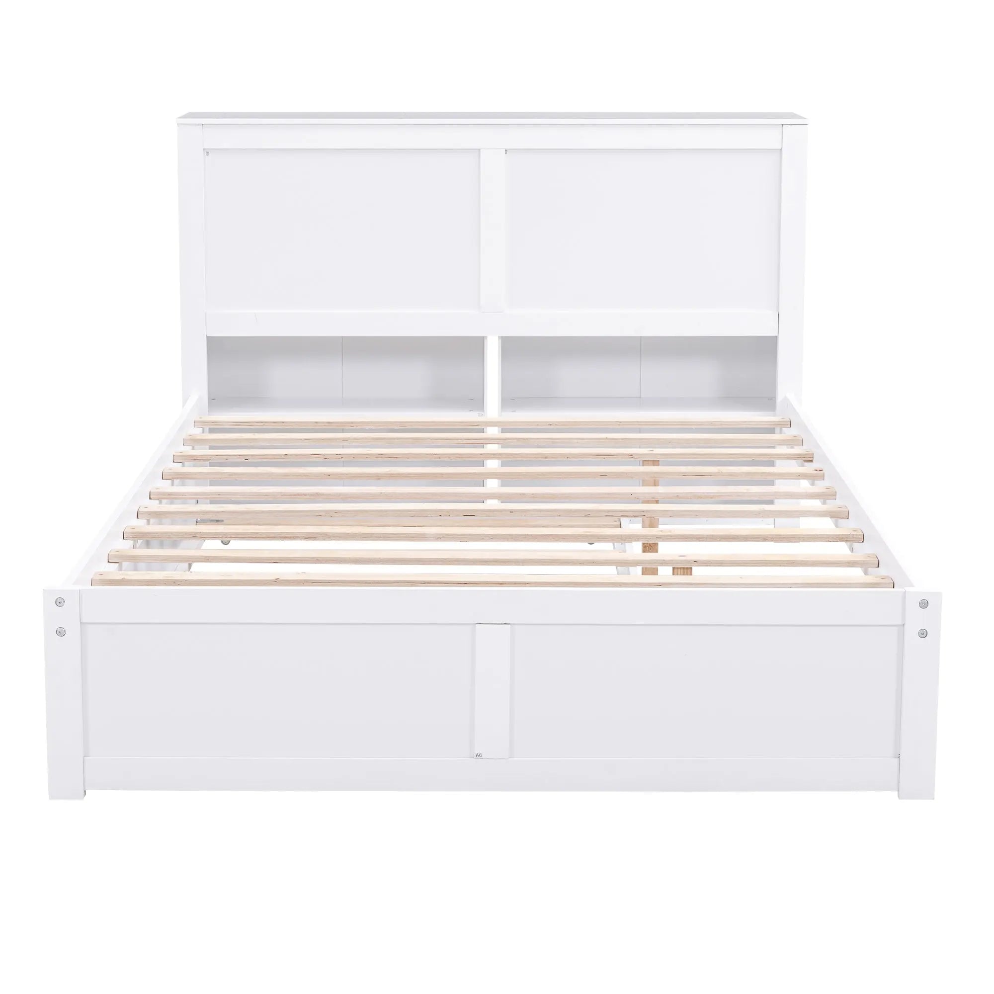 Bellemave® Storage Platform Bed with Pull Out Shelves and Trundle Bellemave®