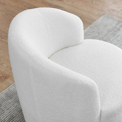 Bellemave Living Room 360 ° Swivel Chair with Round Storage