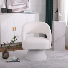 Bellemave® Swivel Round Barrel Chair in Fabric Bellemave®