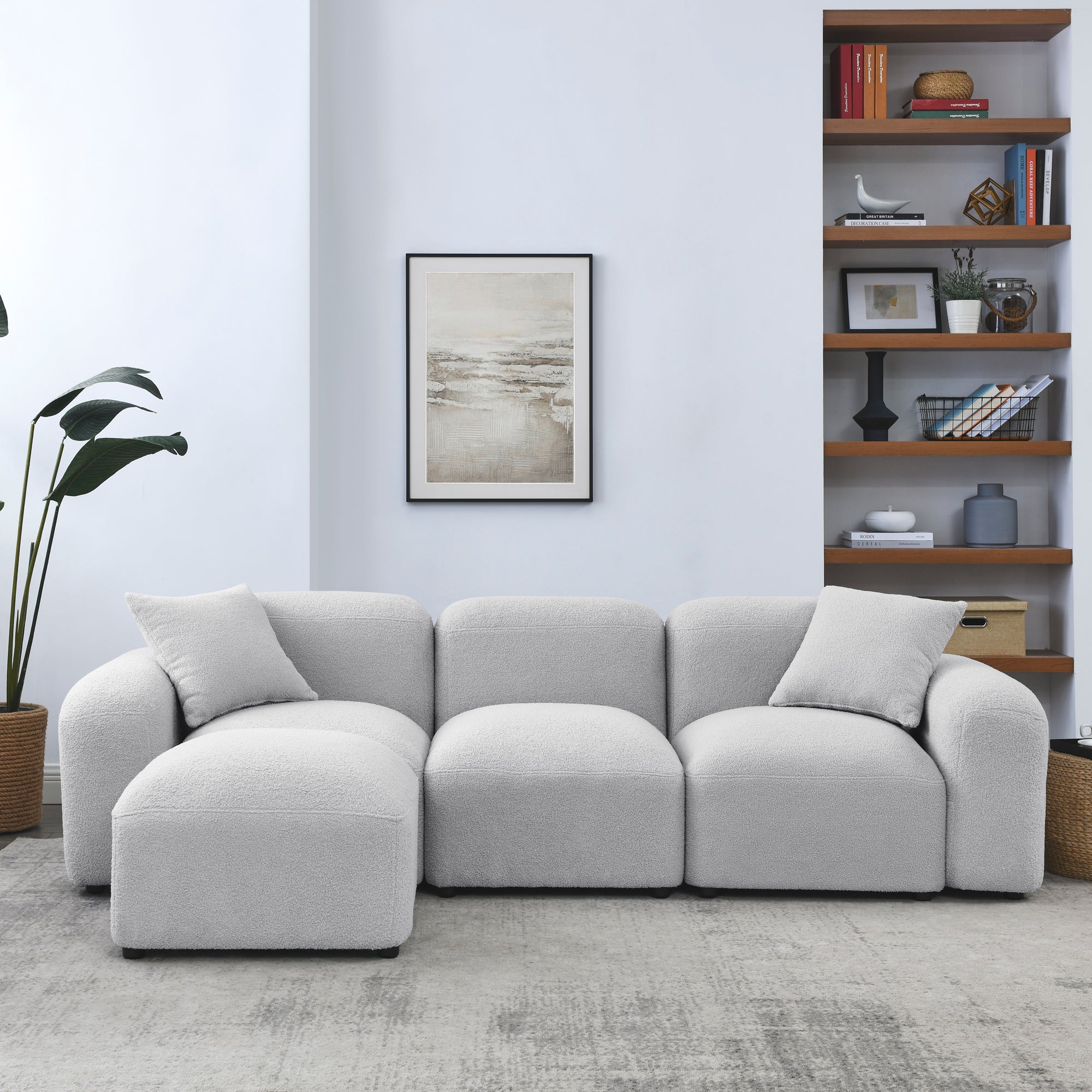 Bellemave 94.5" L-Shape Modular Sectional Sofa, DIY Combination