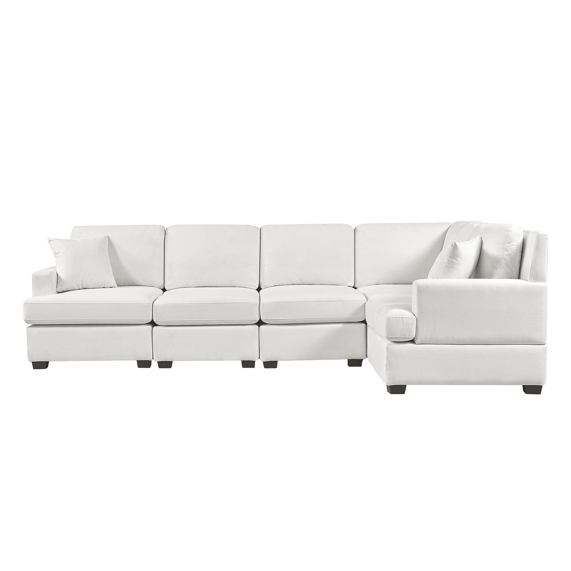 Bellemave 87.8" Sectional Modular Sofa with 2 Tossing cushions and Solid Frame