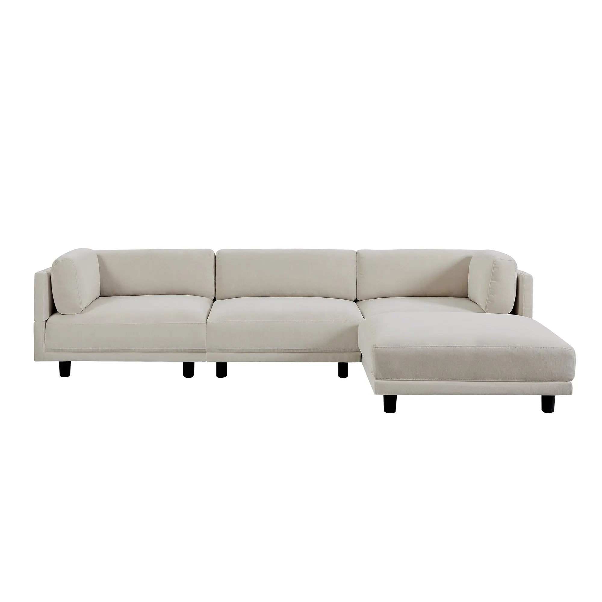 Bellemave® 102.4" Upholstery Convertible Sectional Sofa, L Shaped Couch with Reversible Chaise Bellemave®