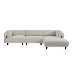 Bellemave® 102.4" Upholstery Convertible Sectional Sofa, L Shaped Couch with Reversible Chaise Bellemave®