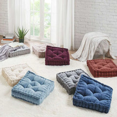 Bellemave Poly Chenille Square Floor Pillow Cushion