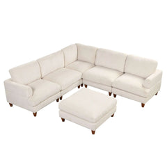 Bellemave 98" Modular Sectional Sofa with Ottoman L Shaped Corner Sectional