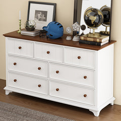 Bellemave® Wooden Captain 6 Drawer Dresse