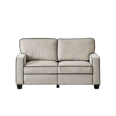 Bellemave 57" Living Room Corduroy Sofa Loveseat with Storage