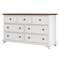 Bellemave® Wooden Captain 6 Drawer Dresse