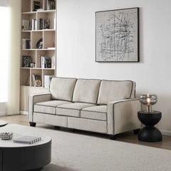 Bellemave 81" Living Room Corduroy Sofa with Storage