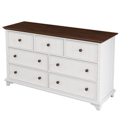 Bellemave® Wooden Captain 6 Drawer Dresse