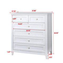 Bellemave Solid Wood Spray-Painted Drawer Dresser Bar Bellemave