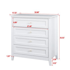 Bellemave Solid Wood Spray-Painted Drawer Dresser Bar Bellemave