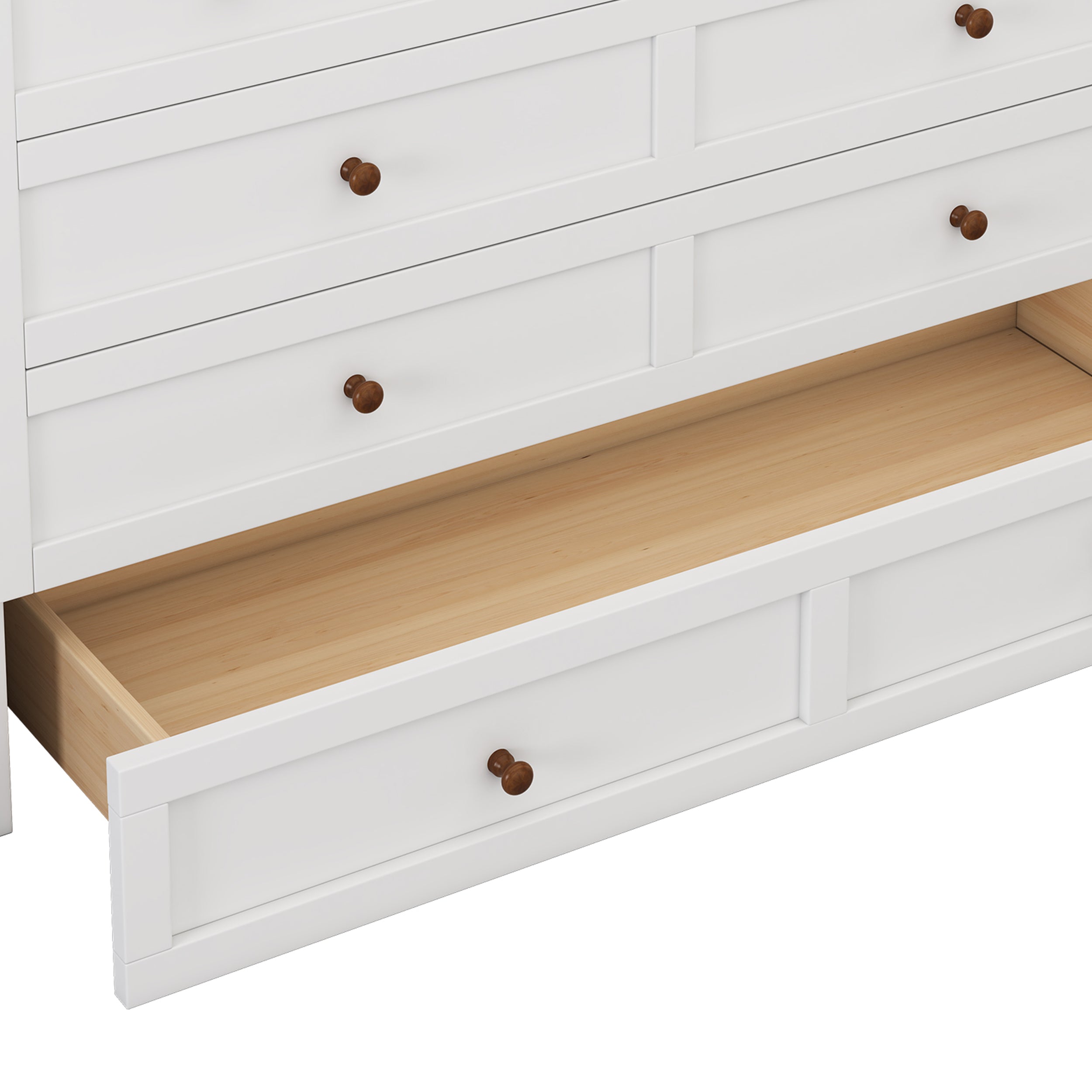 Bellemave® Solid Pine Murphy Bed Chest with Charging Station and Large Storage Drawer Bellemave®