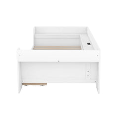 Bellemave® Twin Size Daybed with Shelves, Drawers and Built-In Charging Station Bellemave®