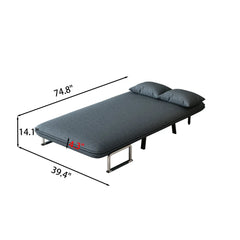 Bellemave® Tri-Fold Sofa Bed with Adjustable Backrest & Pillow, with Sturdy Steel Frame Bellemave®