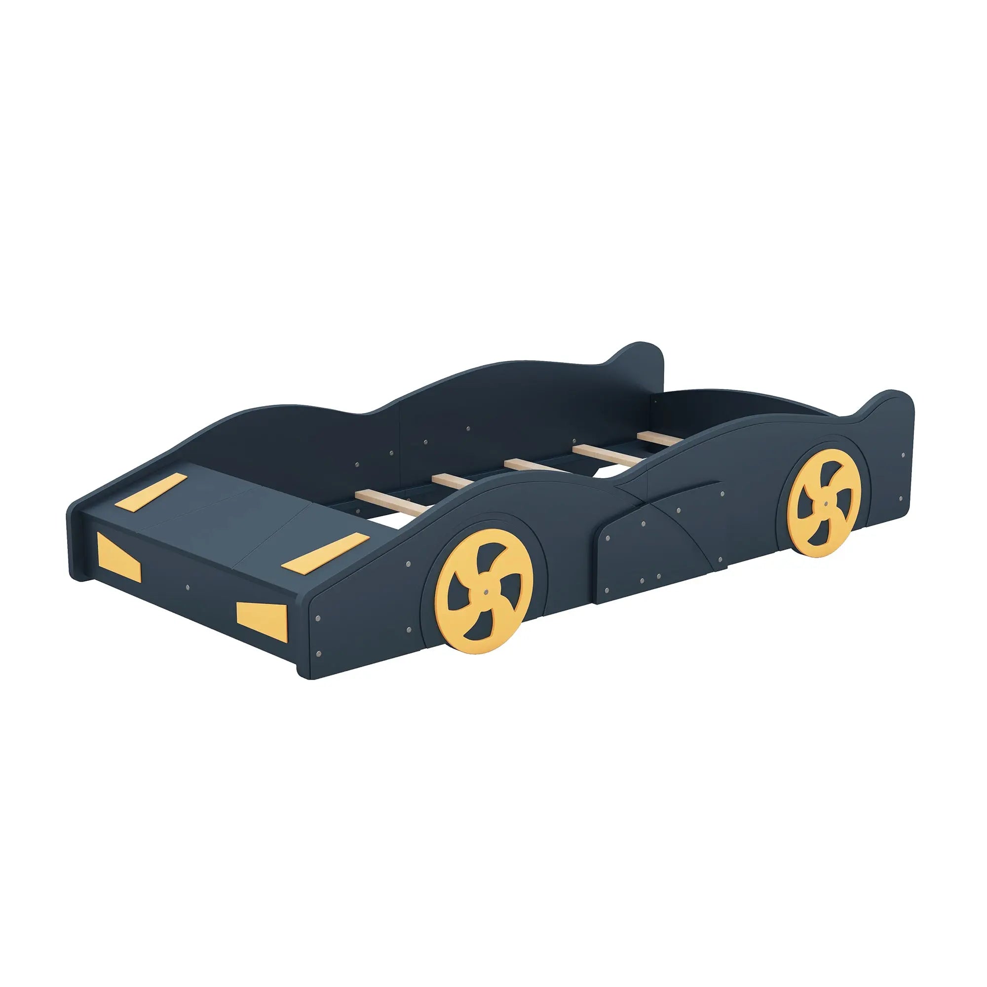 Bellemave® Race Car-Shaped Platform Bed with Wheels and Storage Bellemave®