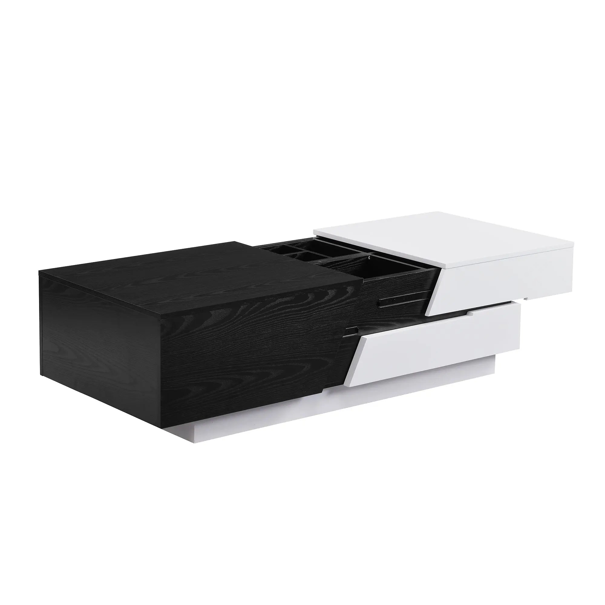 Bellemave 47.24" Modern Extendable Sliding Top Coffee Table with Storage Bellemave