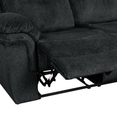 Bellemave® Home Theater Seating Manual Reclining Sofa with Cup Holder, 2 USB Ports, 2 Power Sockets Bellemave®