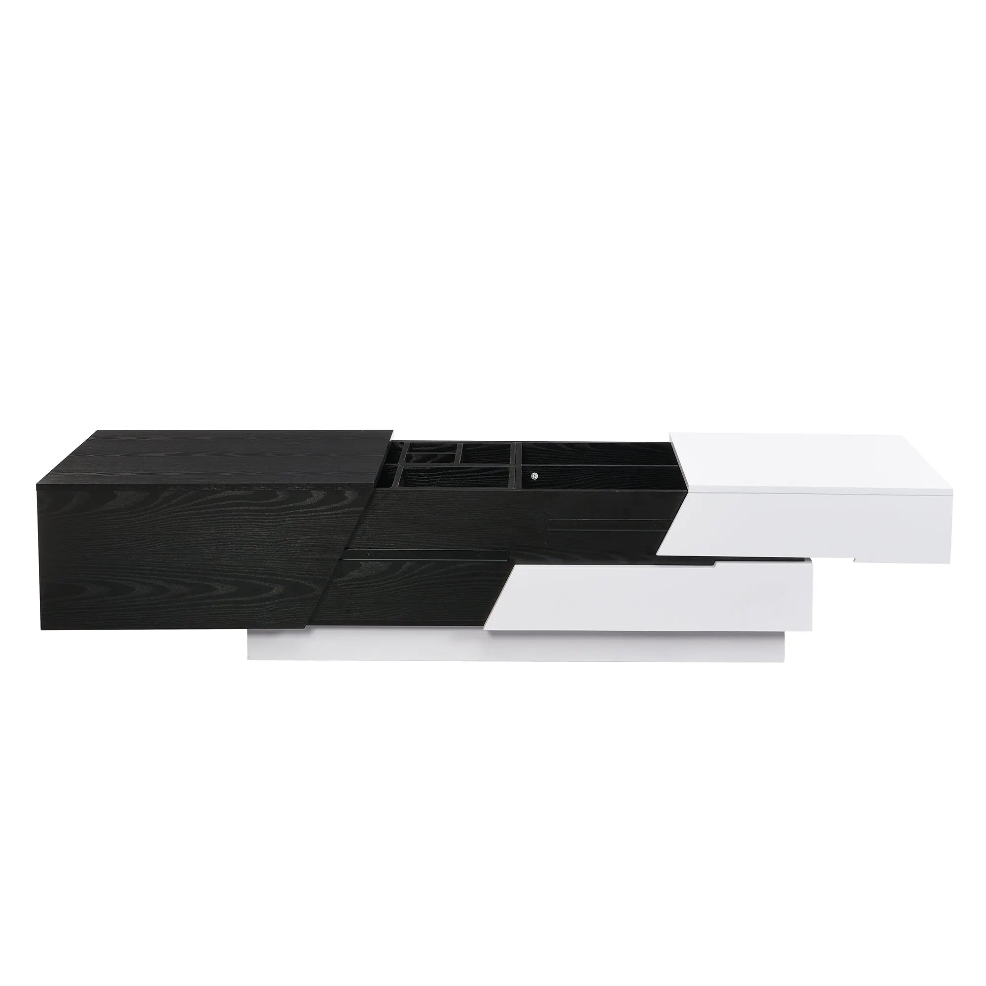 Bellemave 47.24" Modern Extendable Sliding Top Coffee Table with Storage Bellemave