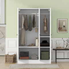 Bellemave® 3-Door Shutter Wardrobe with Shelves Bellemave®