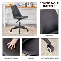 Bellemave® Modern Family Adjustable 360 ° Engineering Plastic Armless Computer Chair Bellemave®