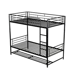 Bellemave® Metal Bunk Bed with Shelf and Guardrails Bellemave®