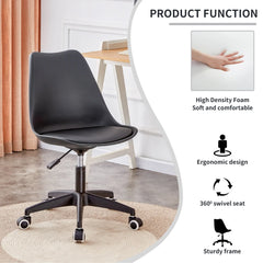 Bellemave® Modern Family Adjustable 360 ° Engineering Plastic Armless Computer Chair Bellemave®