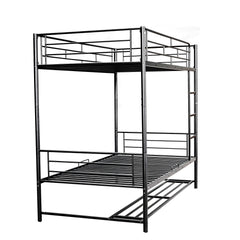 Bellemave® Metal Bunk Bed with Shelf and Guardrails Bellemave®