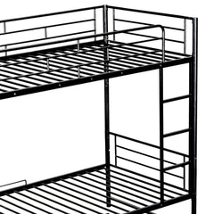 Bellemave® Metal Bunk Bed with Shelf and Guardrails Bellemave®