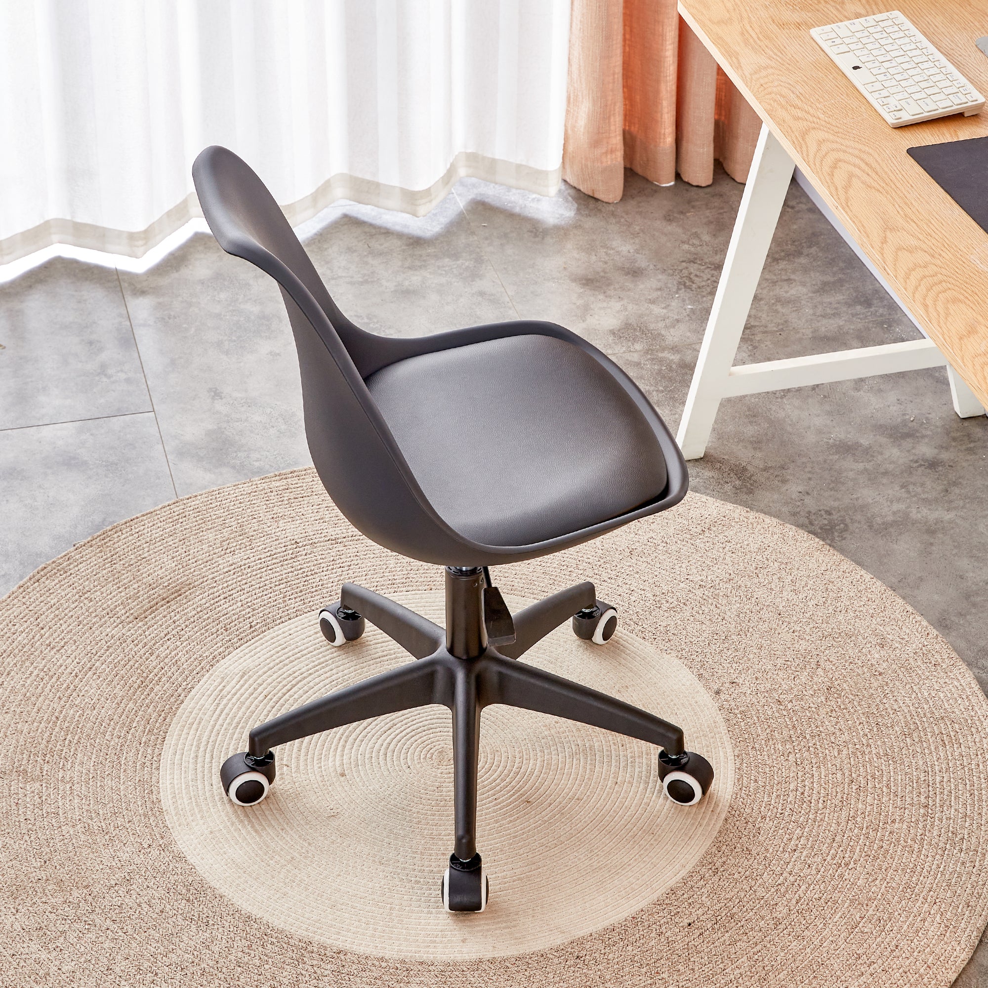 Bellemave® Modern Family Adjustable 360 ° Engineering Plastic Armless Computer Chair Bellemave®