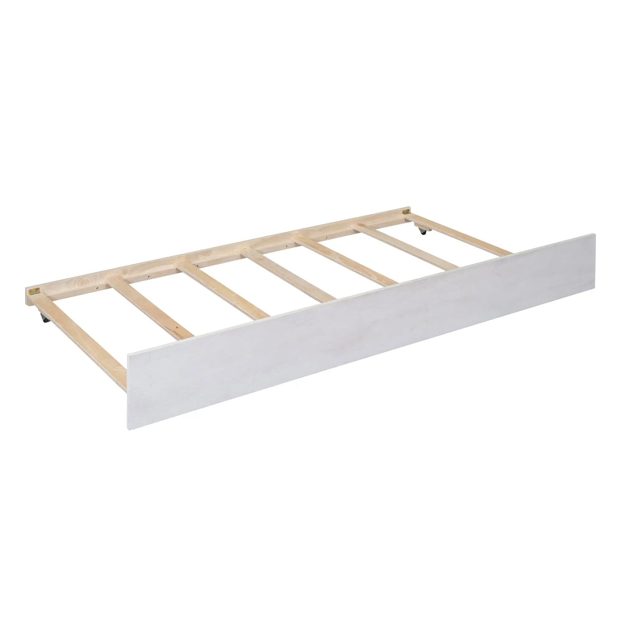 Bellemave® Full Size Wood Canopy Platform Bed with Trundle and two Drawers,with Support Slats Bellemave®