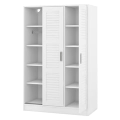 Bellemave® 3-Door Shutter Wardrobe with Shelves Bellemave®