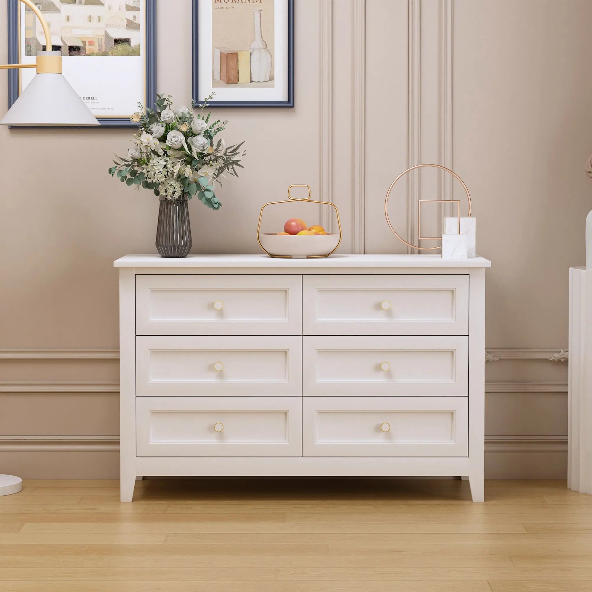 Bellemave Solid Wood Spray-Painted Drawer Dresser Bar Bellemave