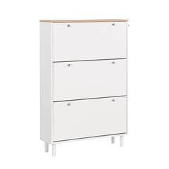 Bellemave® Narrow Design Shoe Cabinet with 3 Flip Drawers,3 Hooks and Adjustable Panel Bellemave®