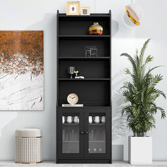 Bellemave® Elegant Tall Cabinet with Acrylic Board Door with  Adjustable Shelves