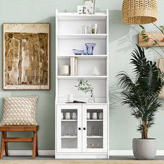 Bellemave® Elegant Tall Cabinet with Acrylic Board Door with  Adjustable Shelves