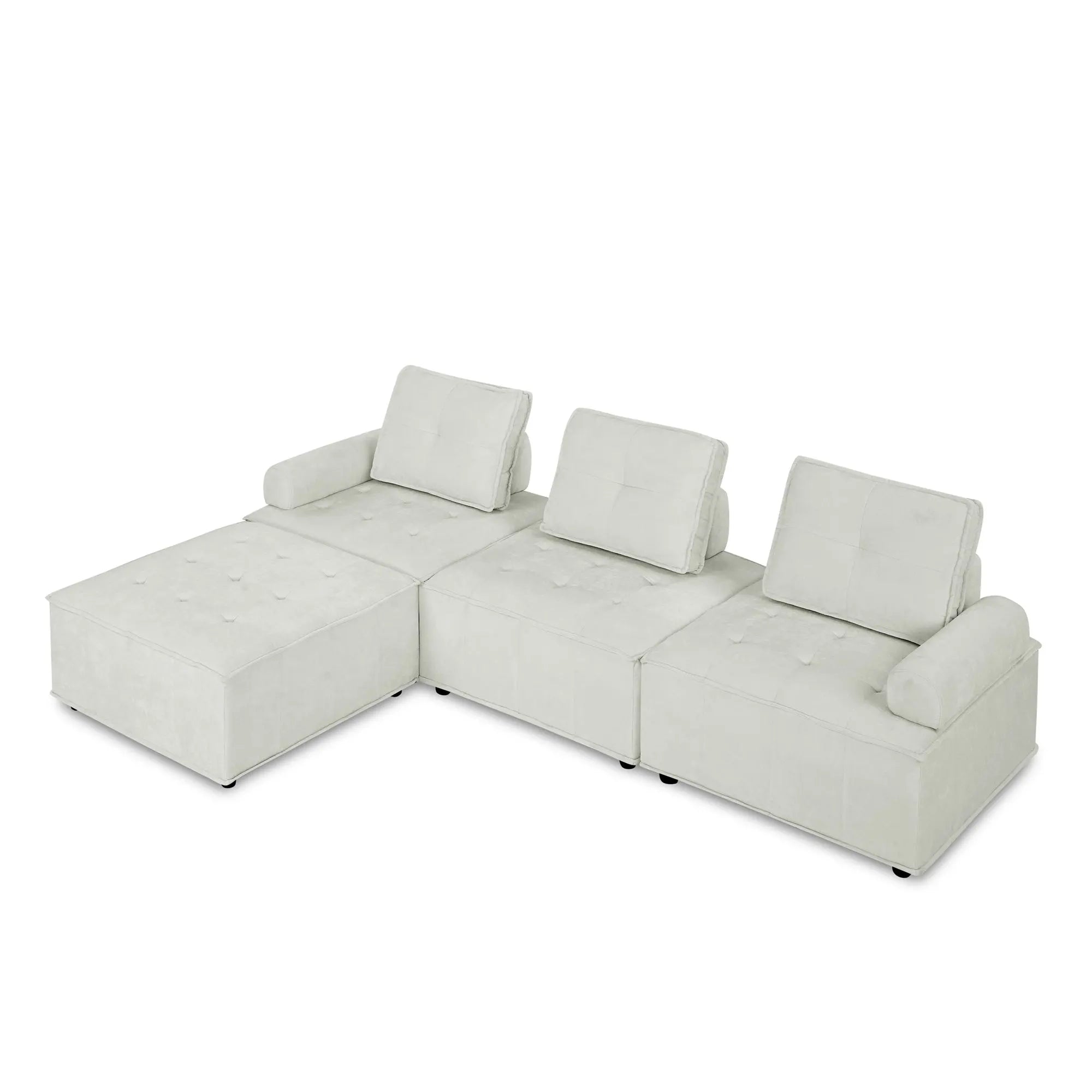 Bellemave 99" L-Shape Modular Sectional Sofa, DIY Combination Bellemave