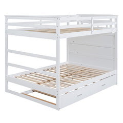 Bellemave® Bunk Bed with Twin Trundle Bed and Staircase