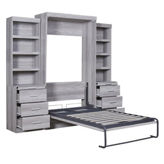 Bellemave® Murphy Bed with Storage Shelves and Drawers Bellemave®