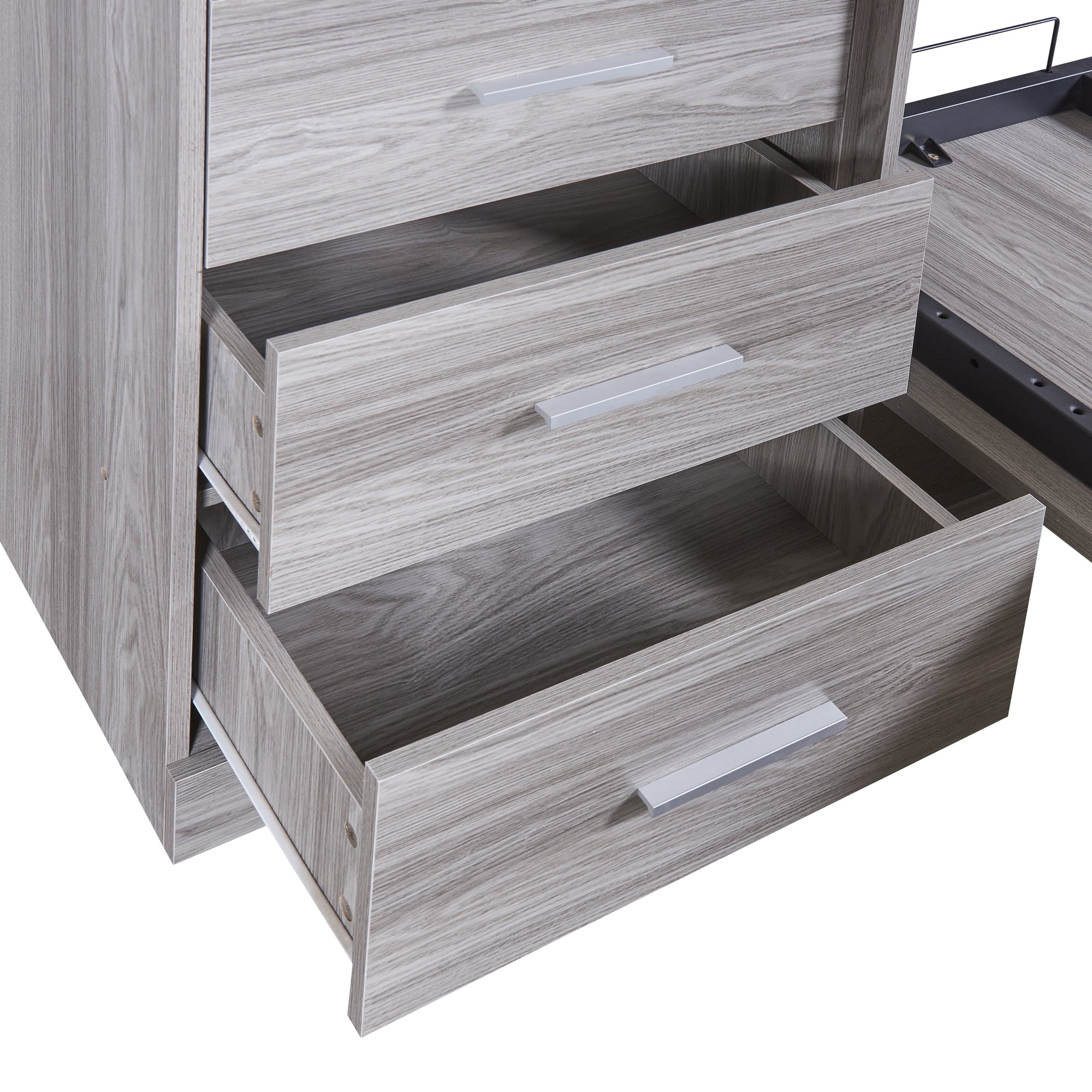 Bellemave® Murphy Bed with Storage Shelves and Drawers Bellemave®