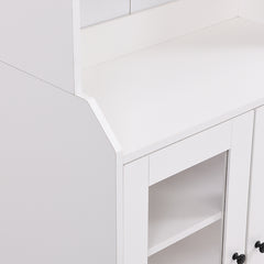 Bellemave® Elegant Tall Cabinet with Acrylic Board Door with  Adjustable Shelves