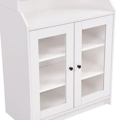 Bellemave® Elegant Tall Cabinet with Acrylic Board Door with  Adjustable Shelves