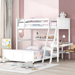 Bellemave® Bunk Bed with Desk