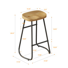 Bellemave® Stylish and Minimalist Bar Stools Set of 2, Counter Height Bar Stools Bellemave®