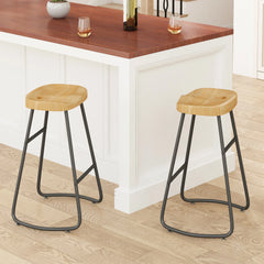 Bellemave® Stylish and Minimalist Bar Stools Set of 2, Counter Height Bar Stools Bellemave®