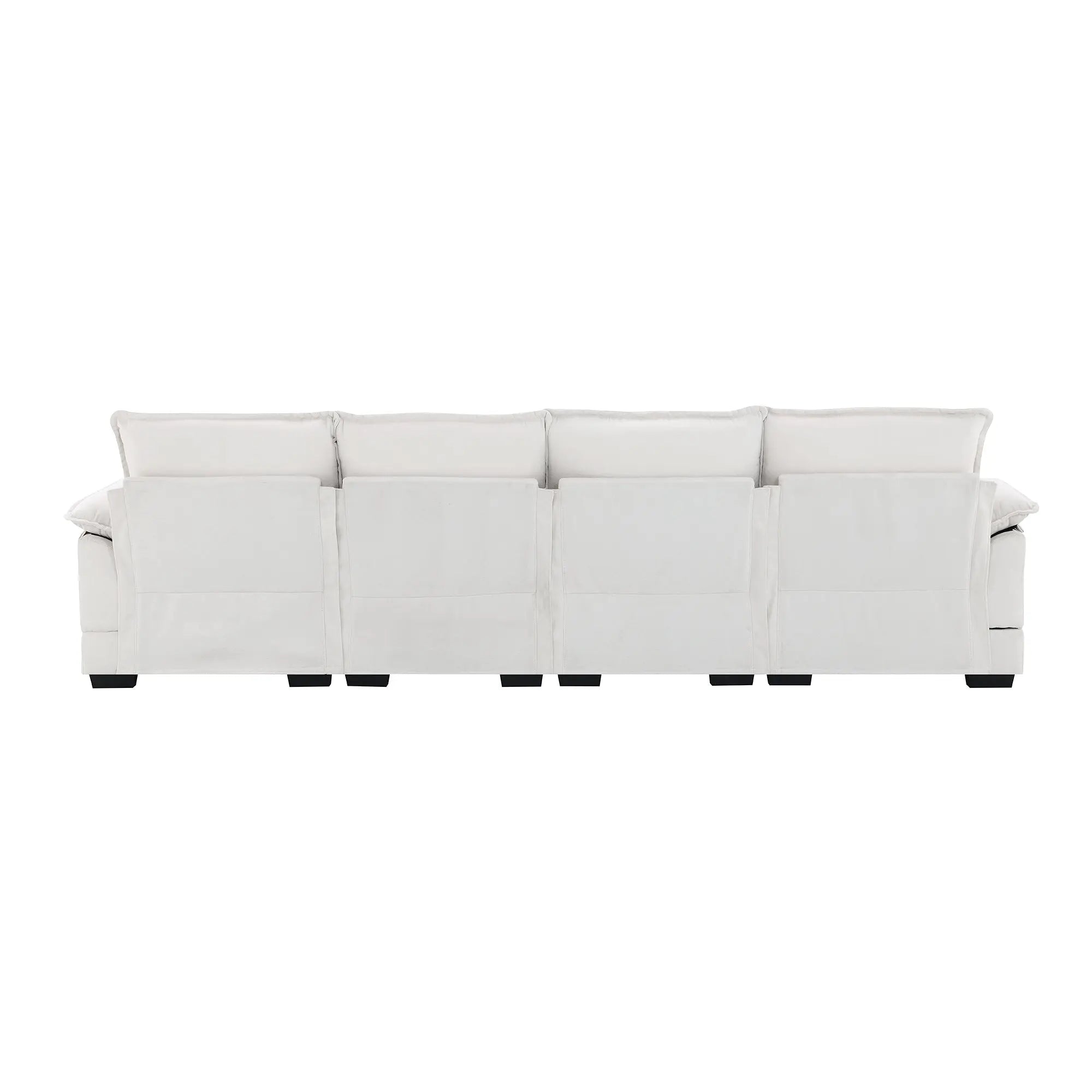 Bellemave 109.8" Modern U-shaped Sectional Sofa with Waist Pillows Bellemave