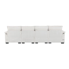 Bellemave 109.8" Modern U-shaped Sectional Sofa with Waist Pillows Bellemave