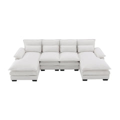 Bellemave 109.8" Modern U-shaped Sectional Sofa with Waist Pillows Bellemave