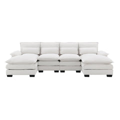 Bellemave 109.8" Modern U-shaped Sectional Sofa with Waist Pillows Bellemave