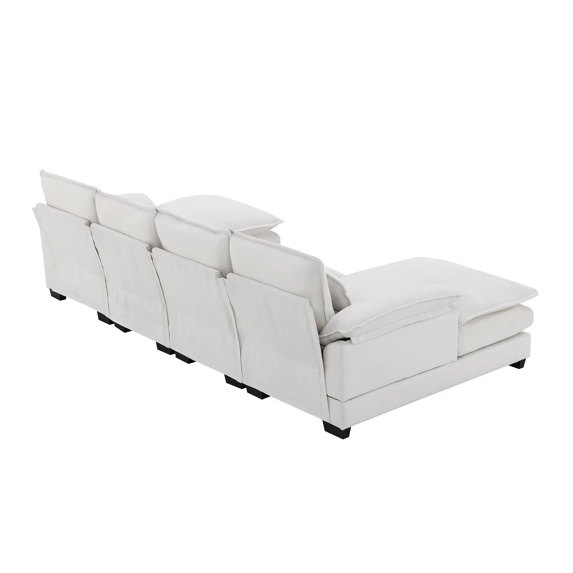 Bellemave 109.8" Modern U-shaped Sectional Sofa with Waist Pillows Bellemave